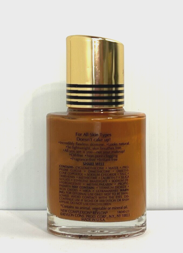 New REVLON New Complexion Oil Free Liquid Makeup - MAHOGANY** RARE! - Picture 2 of 3
