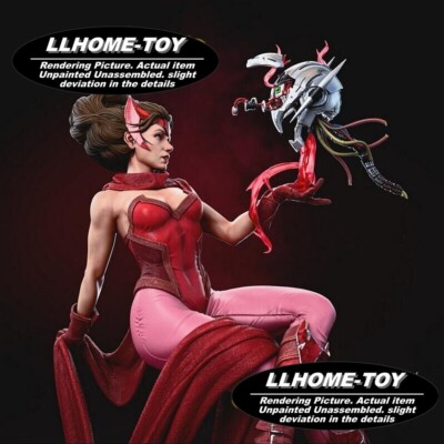 Scarlet Witch vs Ultron Resin 1:6 Model Kit Unpainted 3d Print GK Statue Figure