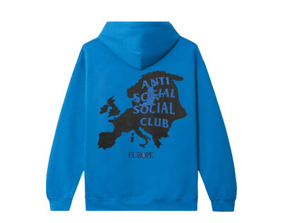 Anti Social Social Club Europe Blue Hoodie - FW21 Collection ASSC