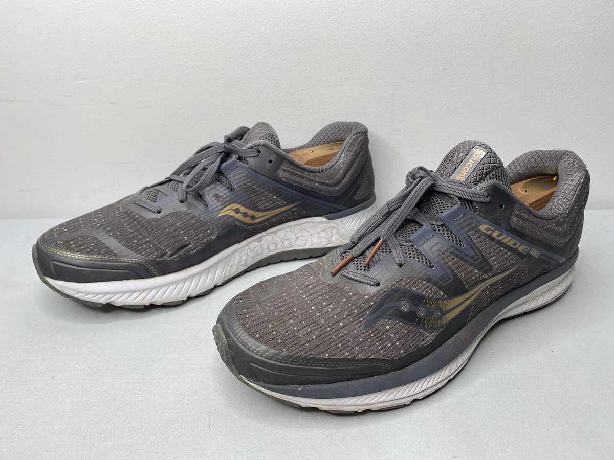 Saucony Mens Guide Iso Running Shoes Sneakers Gray S20415 30 Size