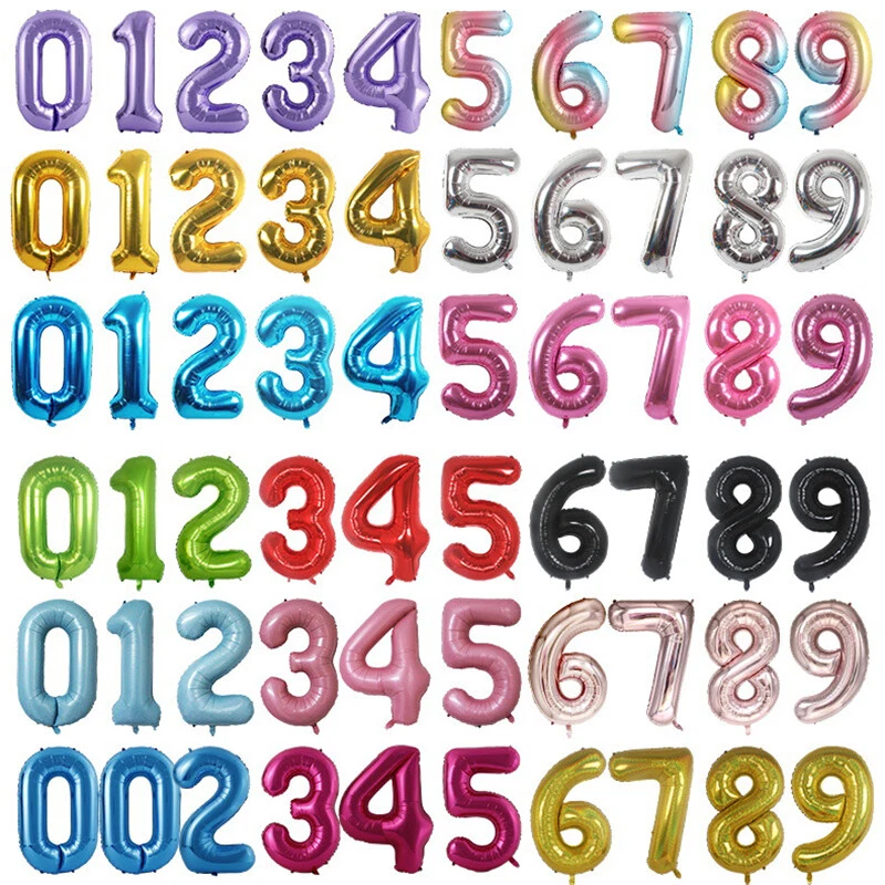 Number balloons sale