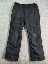 Columbia Snow Pants Youth 18/20 Black Snowboard Ski Waterproof 33x29.5 Boys