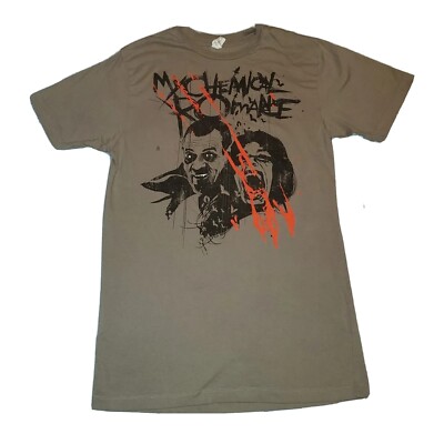 RARE Size SMALL My Chemical Romance Grey T-Shirt Vampire Graphic