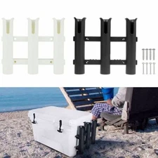 For Marine Boat Car RV w/Tools Slot Kayak Plastic Fishing Rod Holder Rack 3 Tube