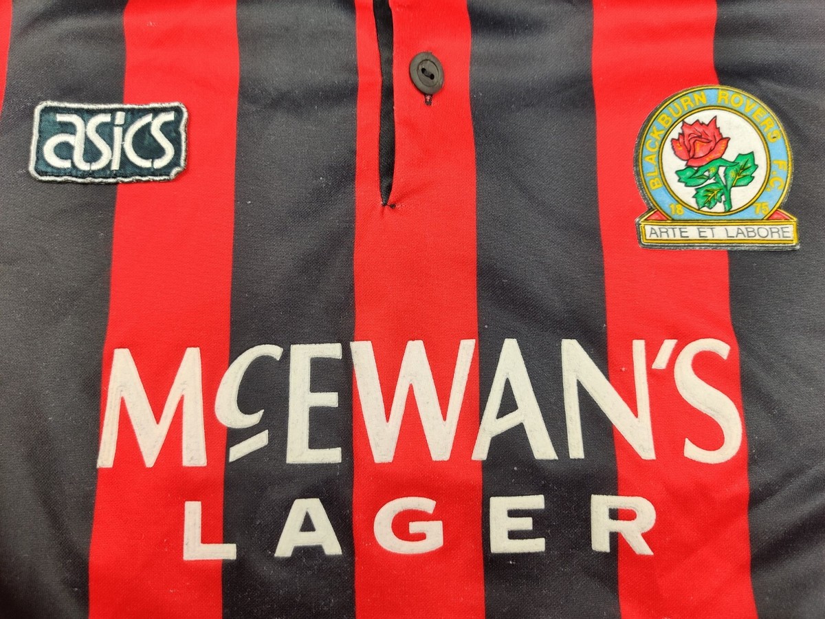 Football shirt soccer Blackburn Rovers Away 1992/1993/1994 Asics