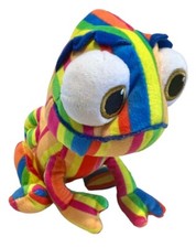 Pascal Tangled Soft Toy Plush Rainbow Stripe Chameleon Posh Paws 5.5" Cuddly