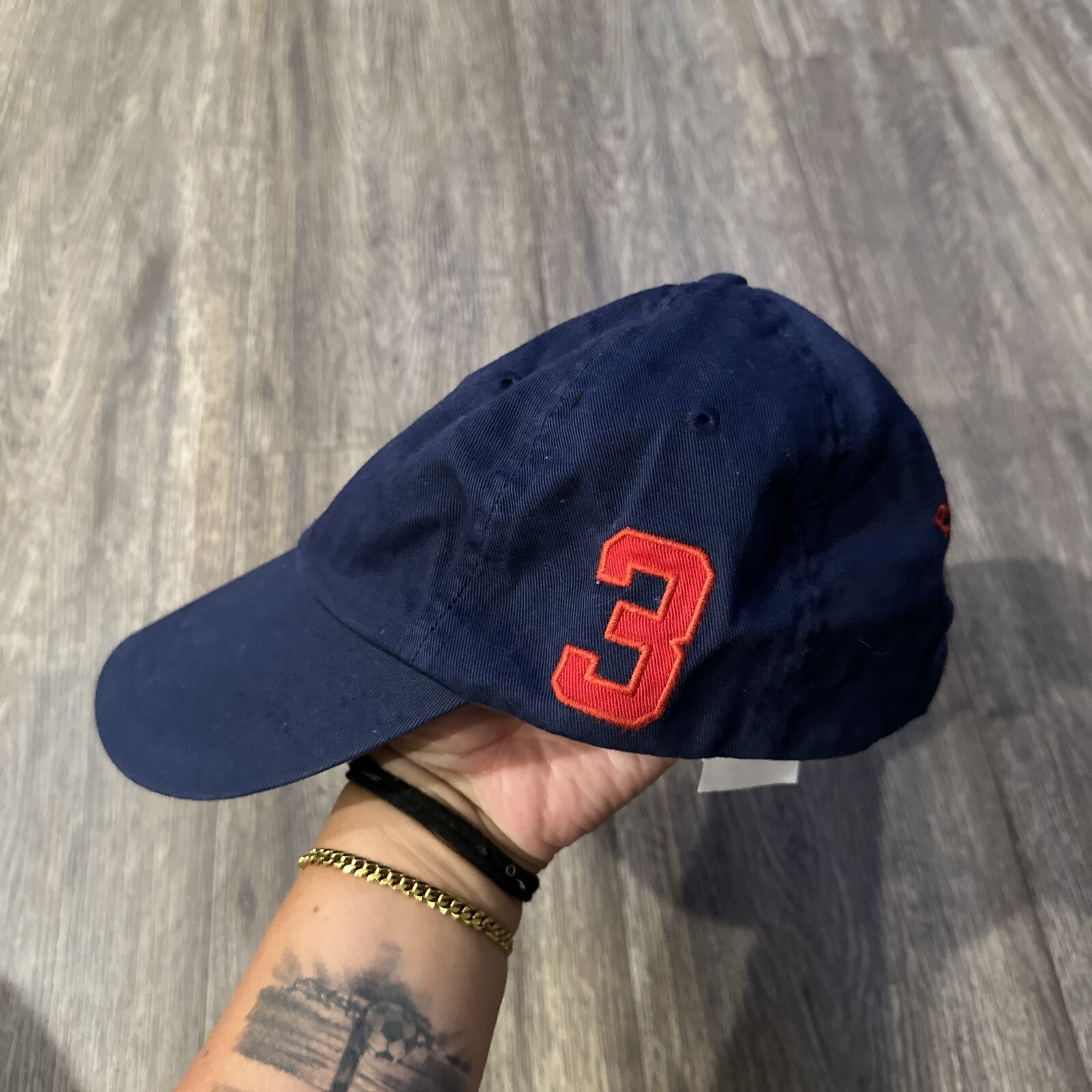 Cappello Polo Ralph Lauren Rosso Navy #3 Big Pony Berretto Cinghia Regolabile