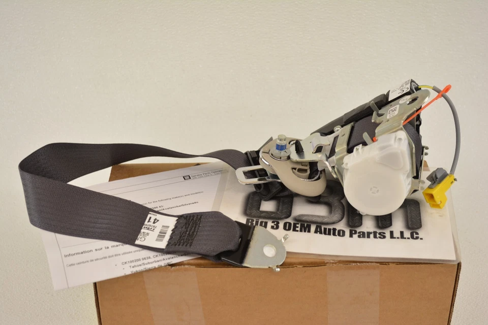 2010 Chevrolet Tahoe Cadillac Escalde GMC Yukon LH Side Seat Belt Kit new OEM - Image 2 of 3
