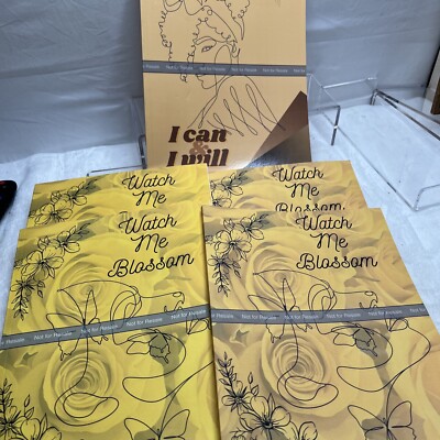 Lot Of 5 (1) I Can & I Will (4) Watch Me Blossom Inspirational Factory Journal