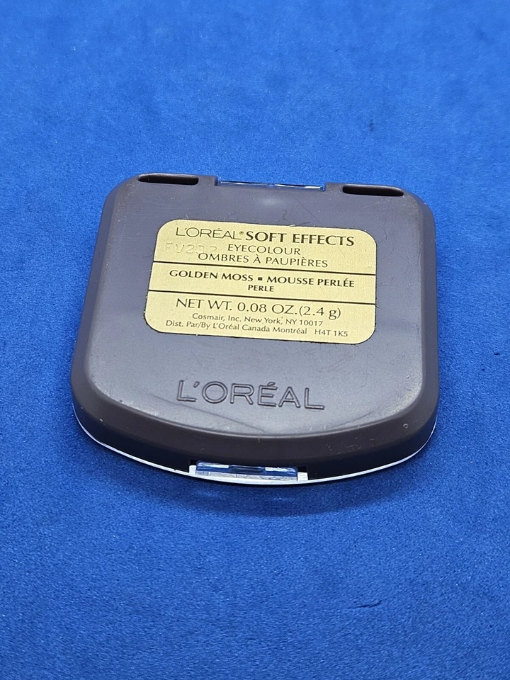 L'Oreal SOFT EFFECTS Eye Colour Shadow Duo GOLDEN MOSS Perle 0.08oz - Image 4 of 4