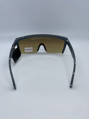 NWT True Religion Splatter Shield Unisex Sunglasses TRUE RELIGION Shield Rimless Sunglasses Acetate Gray  main image 3