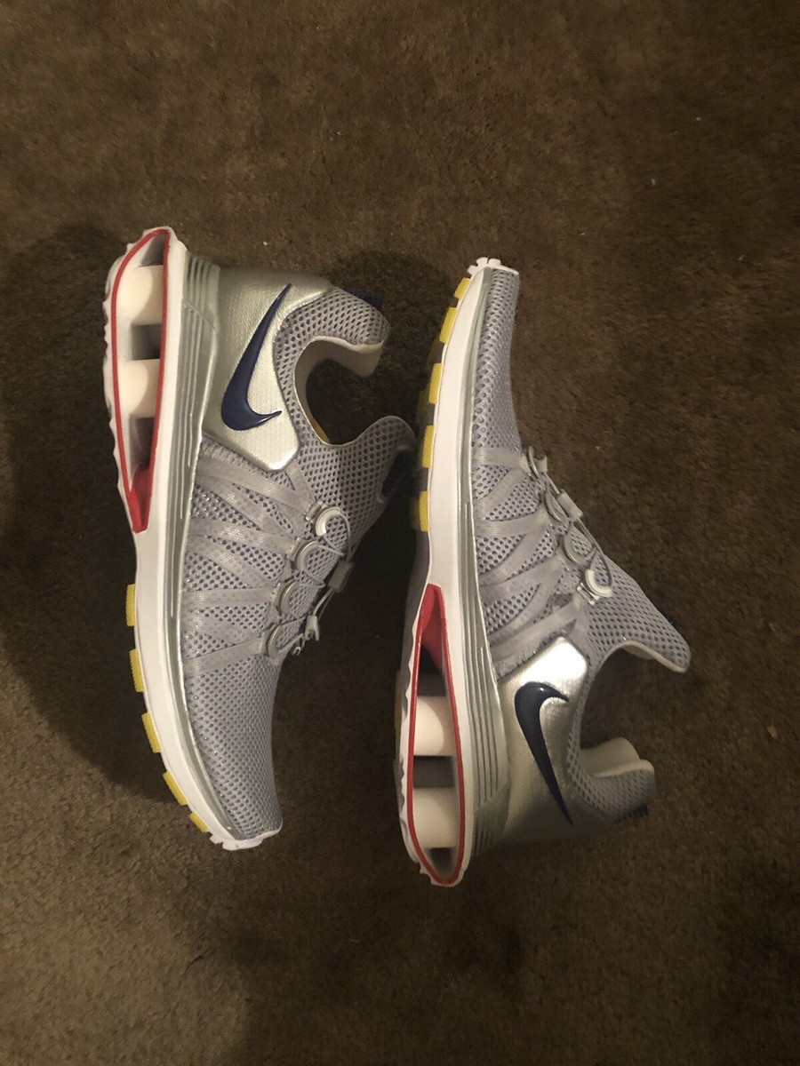 Men's Size Nike Shox Gravity Shoes Metallic Silver Siren