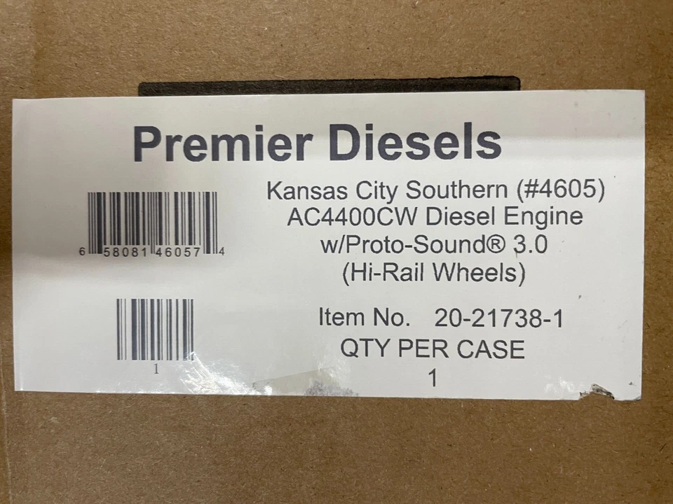 MTH 20-21735-1 KANSAS CITY SOUTHERN KCS AC4400CW FLAG #4605 w/ PS3 - NEW SEALED - Image 2 of 4