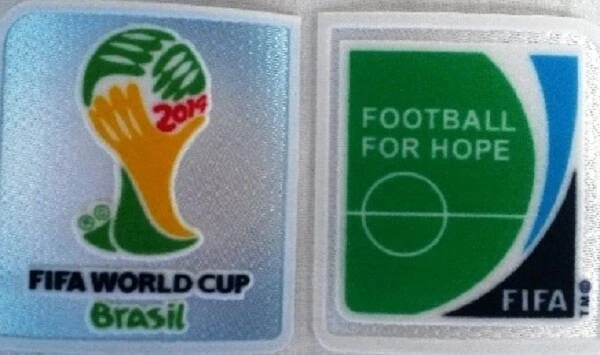 MARKENLOS FIFA WM 2014 Brasilien + Football for Hope Patch neu