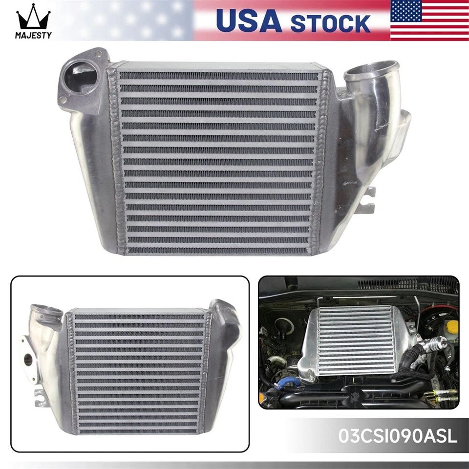 Top Mount Turbo Intercooler For Subaru Impreza WRX Forester XT Legacy GT EJ25 SL Foto 3 de 4