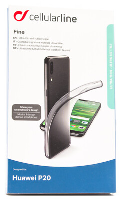 Cellularline Fine Huawei P20 Schutz Hülle Handy Tasche Soft Etui Dünn Case 678
