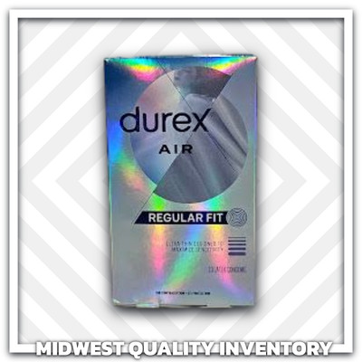 DUREX AIR LATEX CONDOMS - REGULAR FIT - ULTA THIN & MAX SENSITIVITY (10 CONDOMS)