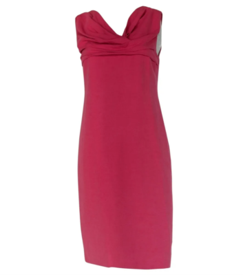 VALENTINO Roma pink fuchsia short sleeveless cotton linen dress - Size S |  eBay