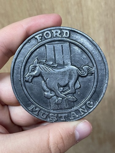 Vintage Ford Mustang Pewter Belt Buckle 2 1/2" USA Finest Antique Finish Bikers - Picture 14 of 16