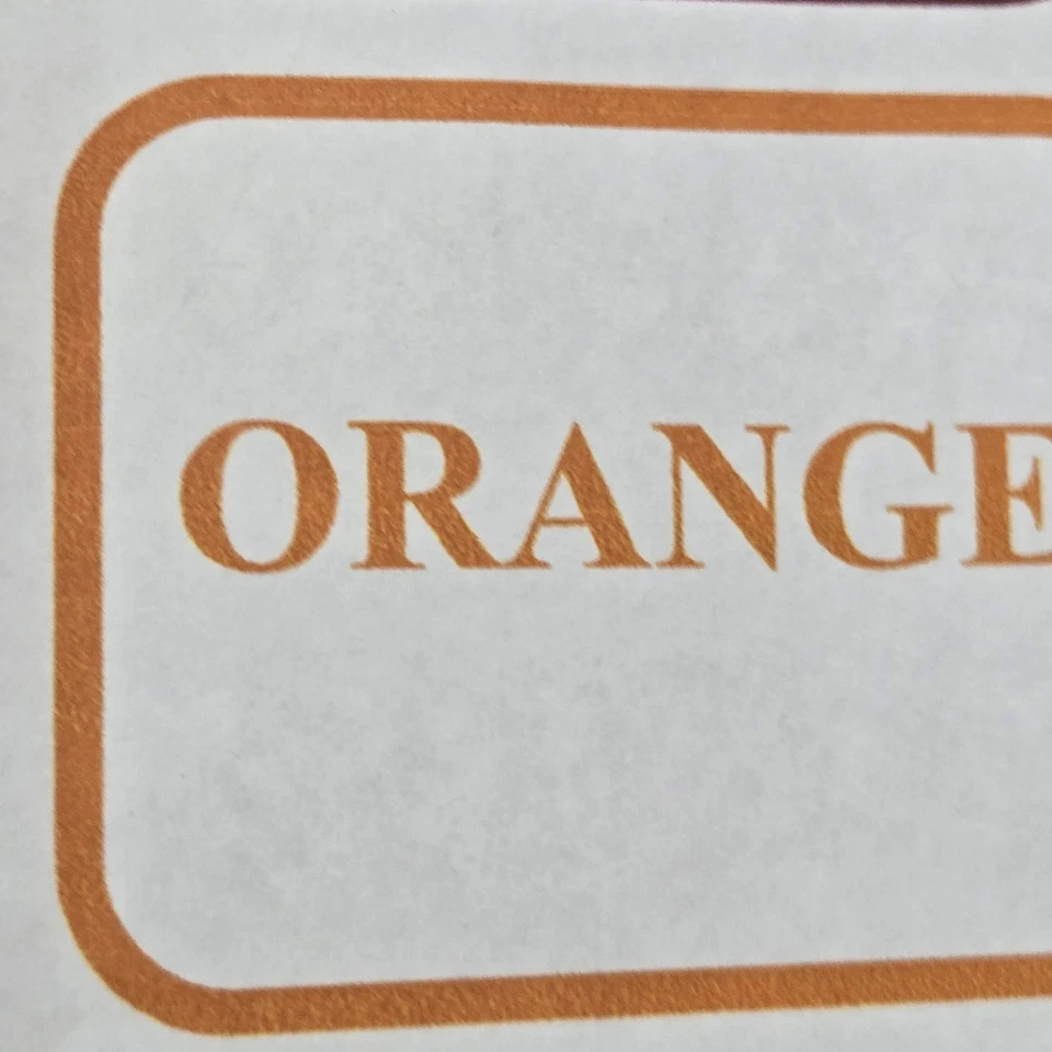 Camisa con botones French Connection para hombre L naranja lino rayas manga larga Foto 3 de 4