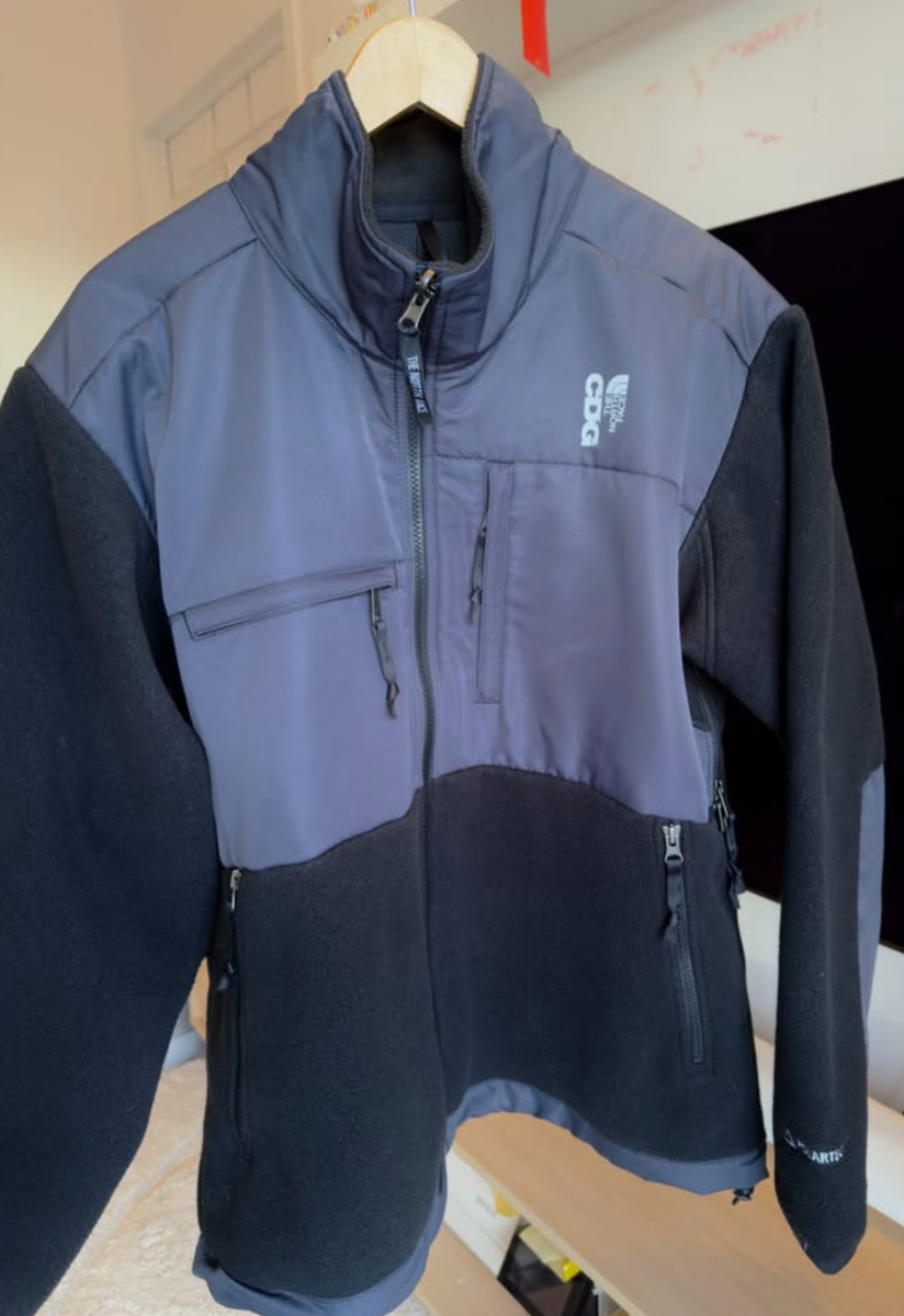 CDG x The North Face Denali Fleece Jacket Black LARGE | eBay
