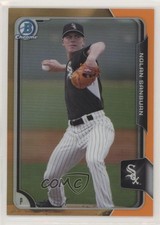 2015 Bowman Chrome Prospects Orange Refractor 6/25 Nolan Sanburn #BCP177 2f9