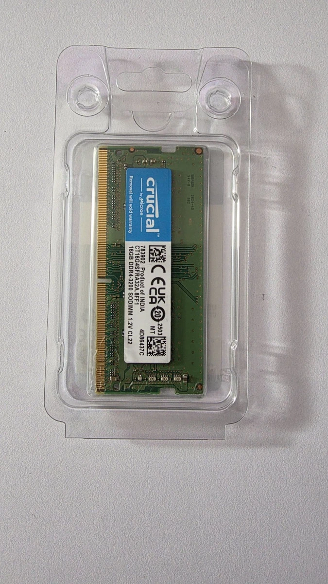 25+ Crucial DDR4 SDRAM 16 GB Total Capacity Memory (RAM) for sale