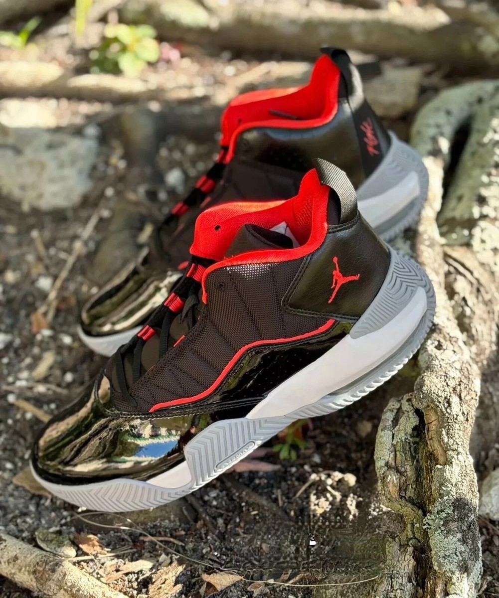 Nike Air Jordan Stay Loyal Shoes Black Red White Sneakers DB2884
