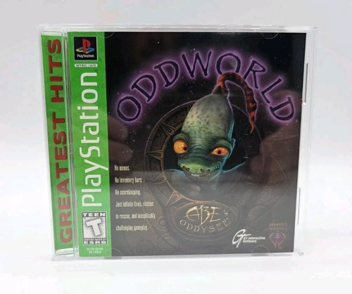 Oddworld: Abe's Oddysee Greatest Hits Sony PlayStation 1 Ps1 Resurfaced Works 