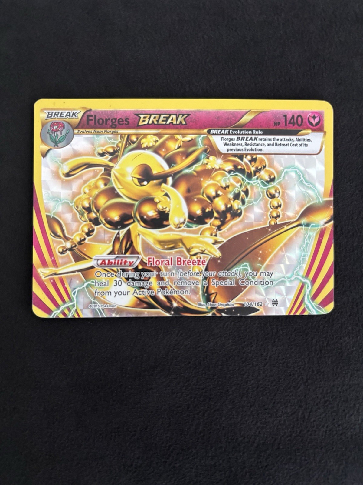 Florges BREAK 104/162 Breakthrough Holo Pokemon TCG - LP