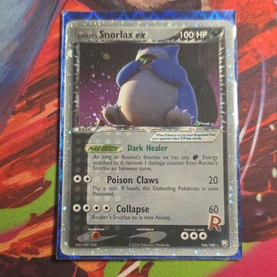 Rocket's Snorlax ex Ultra Rare 104/109 Team Rocket Returns Eng 2004