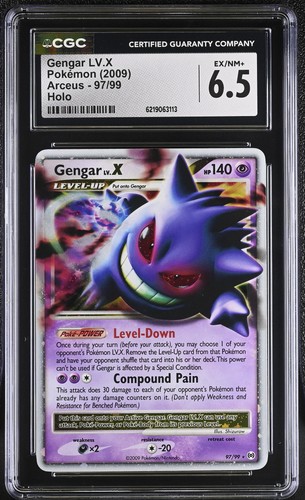 Gengar LV.X graded CGC 6.5 for sale on eBay