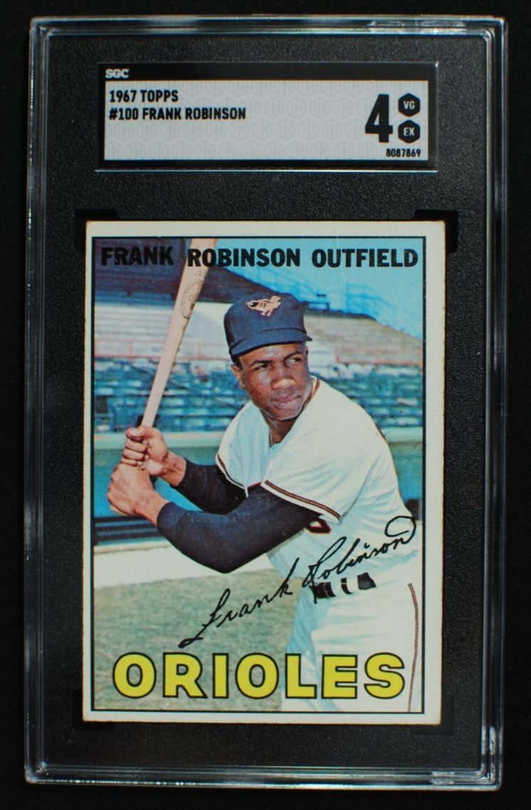 ⚾ FRANK ROBINSON - 1967 Topps HOF #100 - VG-EX SGC 4 - Orioles