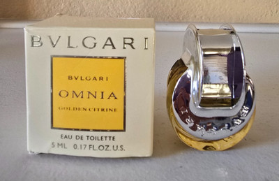 NEW Bvlgari Omnia Golden Citrine Eau De Toilette EDT 5ml Travel Size OPEN BOX