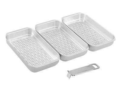Enders » Edelstahl-Grillpfanne inkl. Schalen « Urban II, Explorer II
