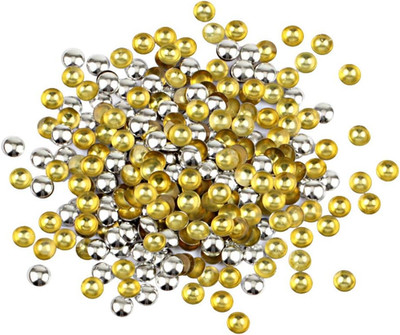 Beadsland Dome Studs Hotfix in Size 6Mm,1/3 round Flat Back Dome Studs with 200P