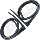 APDTY 173907 Center Pillar Upper Door Rubber Weatherstrip Drip Seal Left & Right