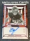 2024 Panini Black Drake London Smoke Show Auto Ruby /30 Falcons