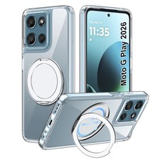 Suttkue for Moto G Play 2026/G 2025/G 2026 Case with Stand,high 6.85, Black