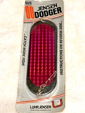 OG Luhr Jensen 00 Dodger Black Purple Prizm P Lite 6" Trolling Fishing Lure