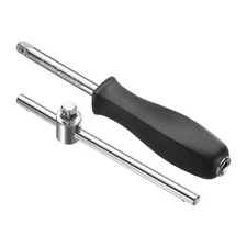 2PCS 1/4" Drive Spinner Handle with 1/4" Drive Sliding T-handle