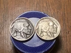 Two Buffalo Nickels - 1916, 1916 D - #9