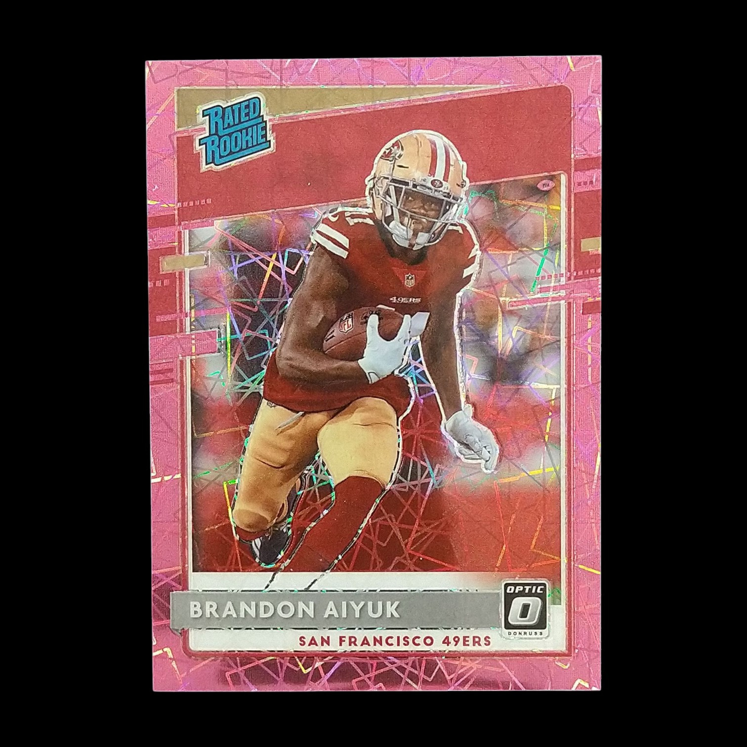 2020 Panini Donruss Optic Brandon Aiyuk Pink Velocity Prizm Rookie /79