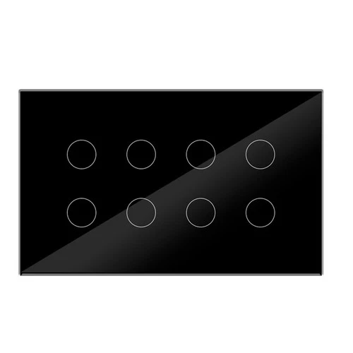 3X(WIFI   Light Interruttore un Parete Pannello nel Vetro 8 Gang Tuya   per8562