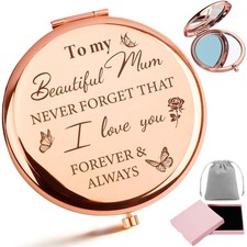 Mum Gifts Mother's Day Birthday Gift for Mum from Daughter Son Compact Mirror