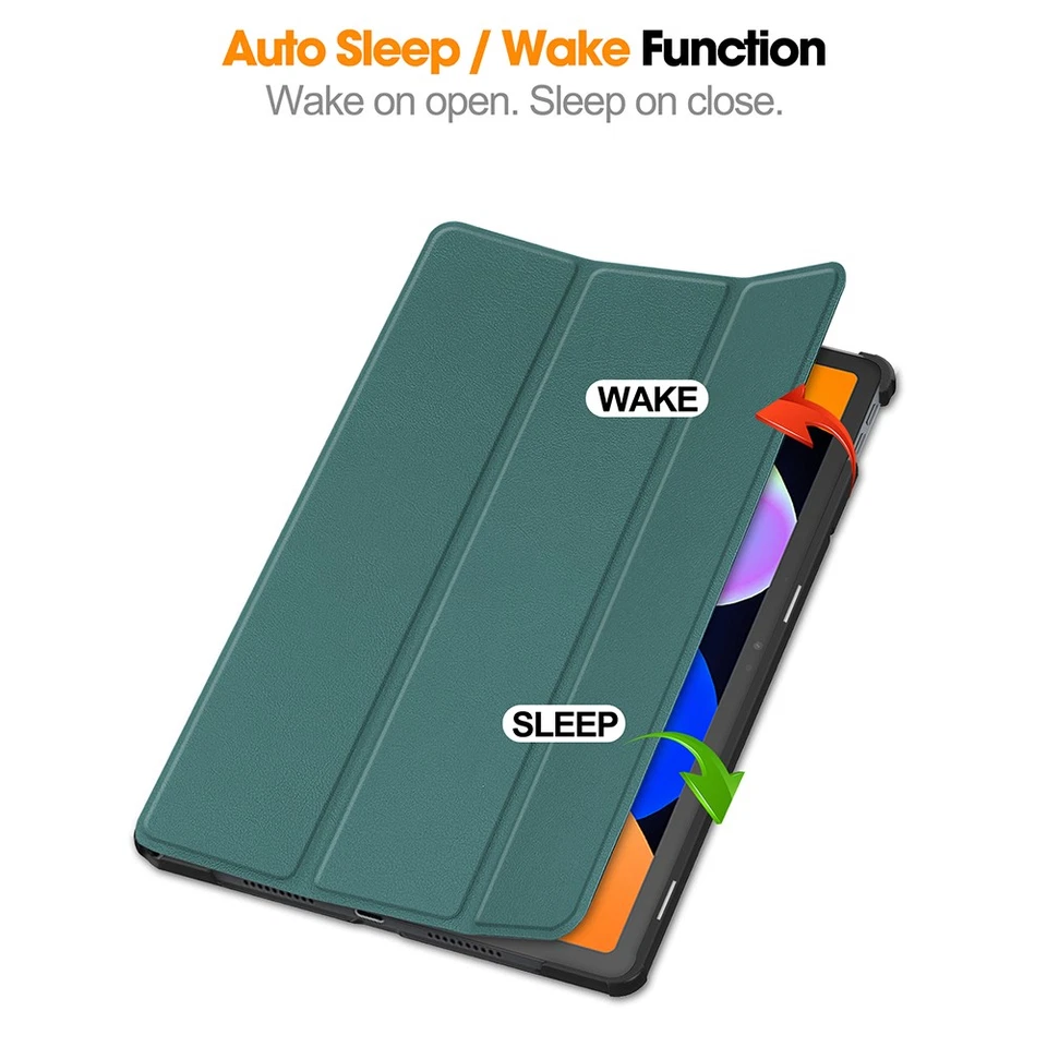 Funda para Tablet Lenovo Tab Idea 11 2025 Cuero Antigolpes Plegable Soporte Cubierta Foto 3 de 4