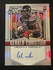 2015 GERALD CHRISTIAN Panini Prizm Draft Picks RC Auto #187 Louisville