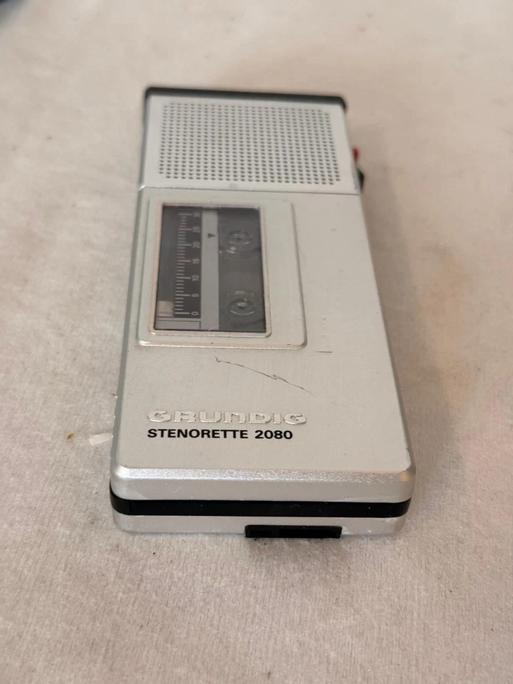 🎙️ Grundig Stenorette 2080 Diktiergerät Metallgehäuse + Kassette – DEFEKT - Bild 2 von 4
