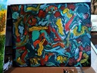 Original Acrylic Painting 8x10 Canvas Board Abstract Art
