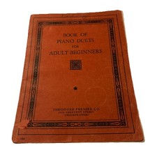 Book Of Piano Duets for Adult Beginners Sheet Music Book Theodore Presser Lyrics